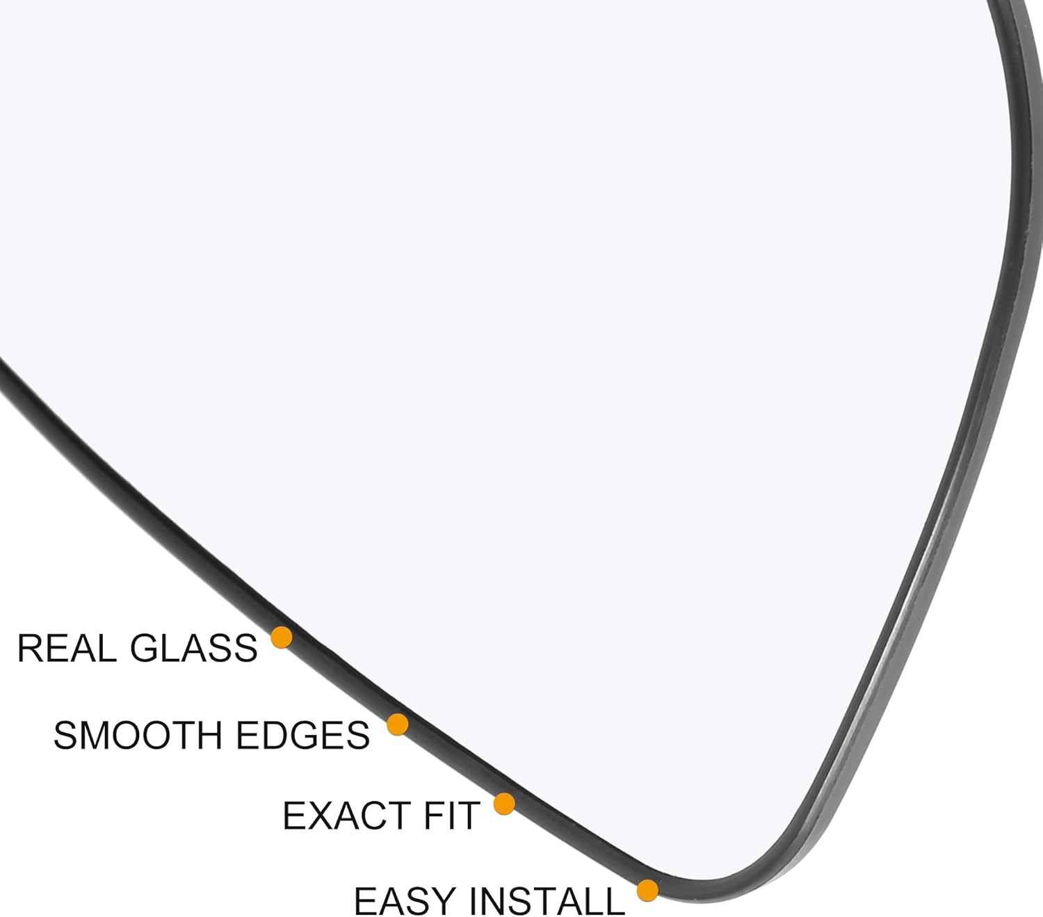 X AUTOHAUX Rearview Left Right Driver Side Heated Mirror Glass W/Backing Plate for Hyundai Elantra 2011-2017 Elantra GT 2013-2017 Elantra Coupe 2013-2014 Accent 2012-2017