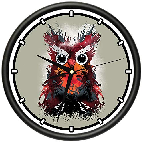 SignMission Owl Universe Design Wall Clock | Precision Quartz Movement | Décor for School Cla