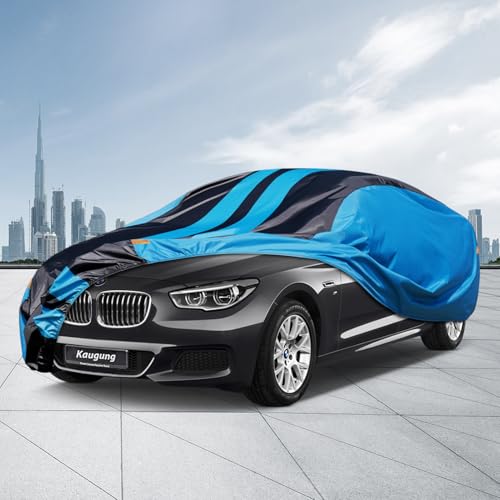 Image of Kaugung Car Cover Waterproof Custom Fit BMW 5 Series 528i 530i(1995-2025), Full Exterior Cover for Automobiles Lightweight Resistant Outdoor Sun UV Rain Dust Snow Wind Protection.
