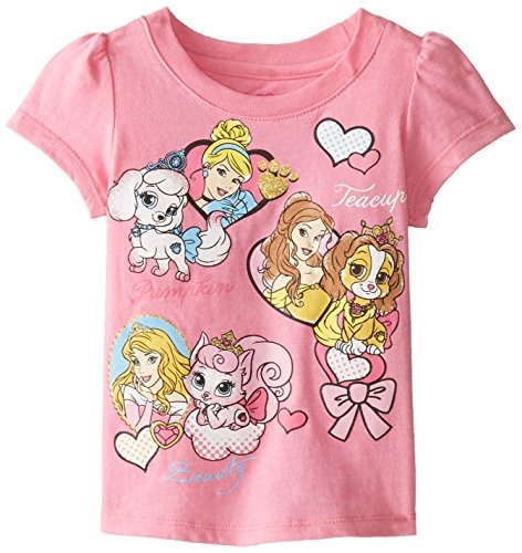 Disney Girls' Short Sleeve Princess T-Shirt