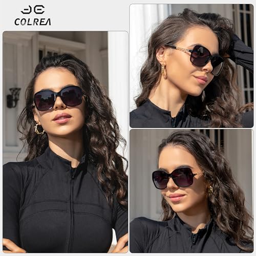 Oversized Sunglasses Womens Trendy Big Square Large Frame Sun Glasses Ladies Shades UV Protection CL1442