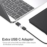 ORIGBELIE External CD/DVD Drive for Laptop, USB 3.0 CD Burner +/-RW CD ROM External DVD Drive Portable DVD Player for Laptop Desktop PC Apple Mac Windows 11/10/8/7/XP Linux OS - Image 5