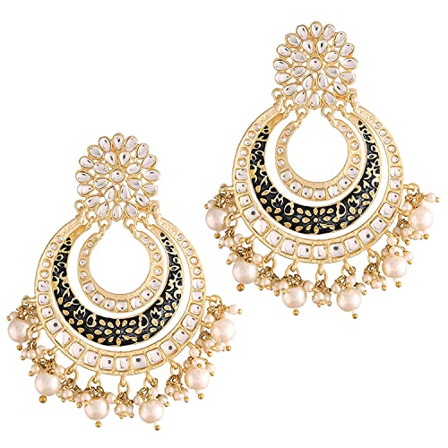 Image of Peora Traditional Indian Ethnic Earrings Jewellery Set Gift for Women Girls