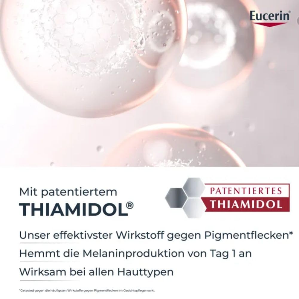 Eucerin Anti-Pigment Dual Serum, 30 ml Rozwiązanie | Widocznie redukuje plamy pigmentacyjne, nadaje skórze równomierną cerę, z tiiamidolem i kwasem hialuronowym