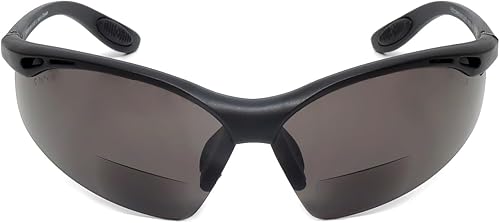 Miniatura 6 de Calabria 91348 - Gafas de seguridad bifocales envolventes + 1.50 humo transparente, paquete de 2 unidades a granel para hombres y mujeres
