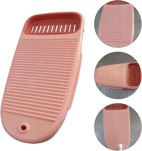 Miniatura 8 de Cabilock Lavadora portátil de plástico, tabla de lavar a mano, tabla de lavado antideslizante, tabla de lavado manual para herramientas de limpieza