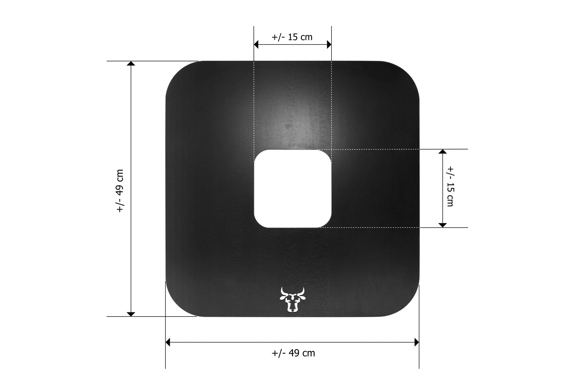 tuning-art FK04 Feuertonne Grill-Set | Feuerkorb Steckbar + Feuerplatte | Grillplatte, Größe:Windrose + Grillplatte