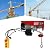 1760lbs Electric Hoist Winch 110V Electric Winch with Wired Remote, Electric Garage Hoist with Single/Double Slings, Hoist Lift for Lifting in Factories, Warehouses, Garage