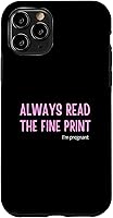 Vista 28 de Always Read The Fine Print's I'm Pregnant Pregnancy Case for iPhone XR