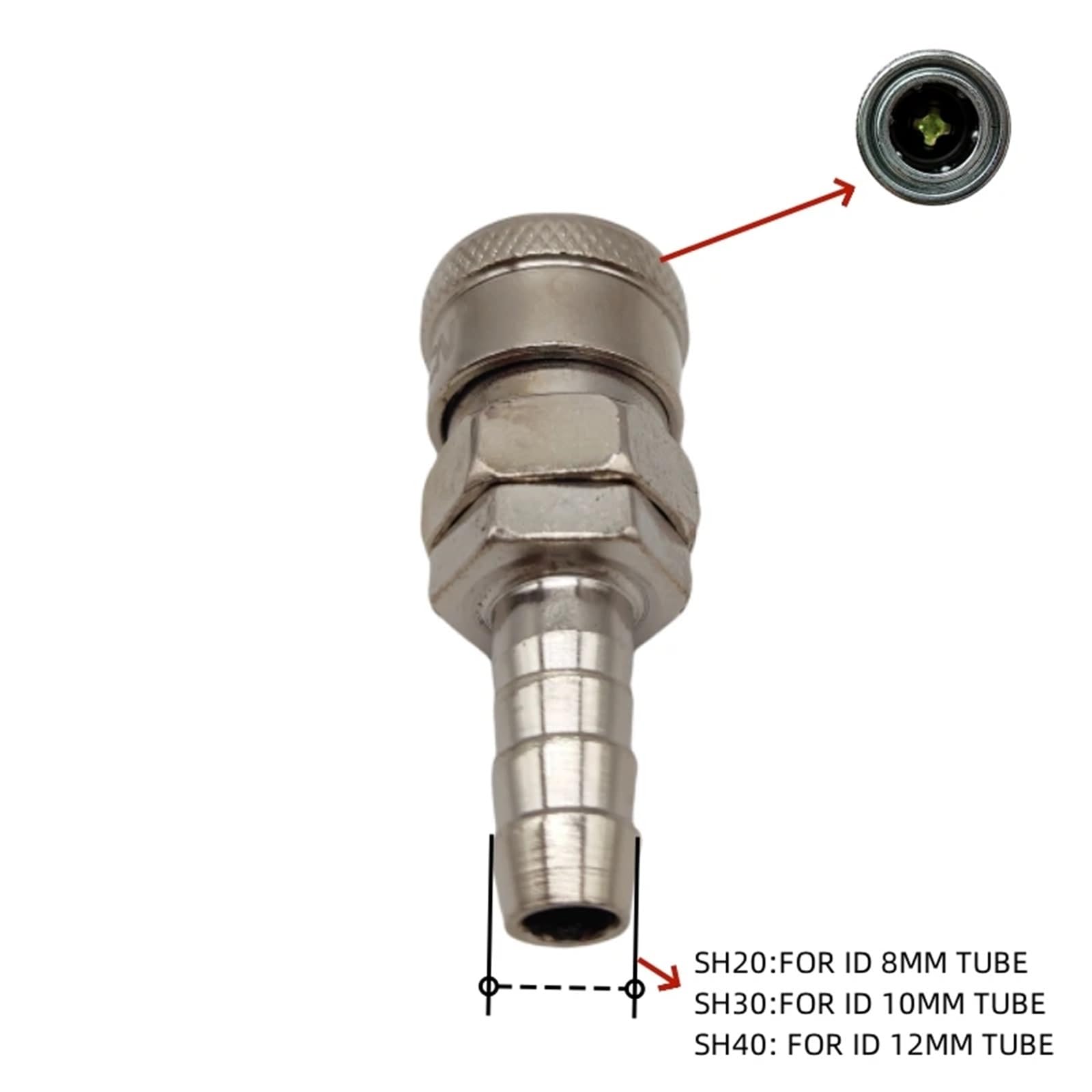 SH PH SP PP SM PM SF20 30 40 Connecteur pneumatique Rapidités for raccords de tuyaux d'air Couplage Accessoires de compresseur Dégagement rapide 1 pièces(SH,20)
