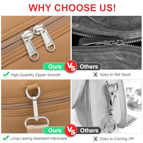 Image of NOL Natural Organic Lifestyle Insulated Lunch Bags for Women Cooler Bag Lightweight Nylon Waterproof Lunch Box For Work (Medium(normal),Brown