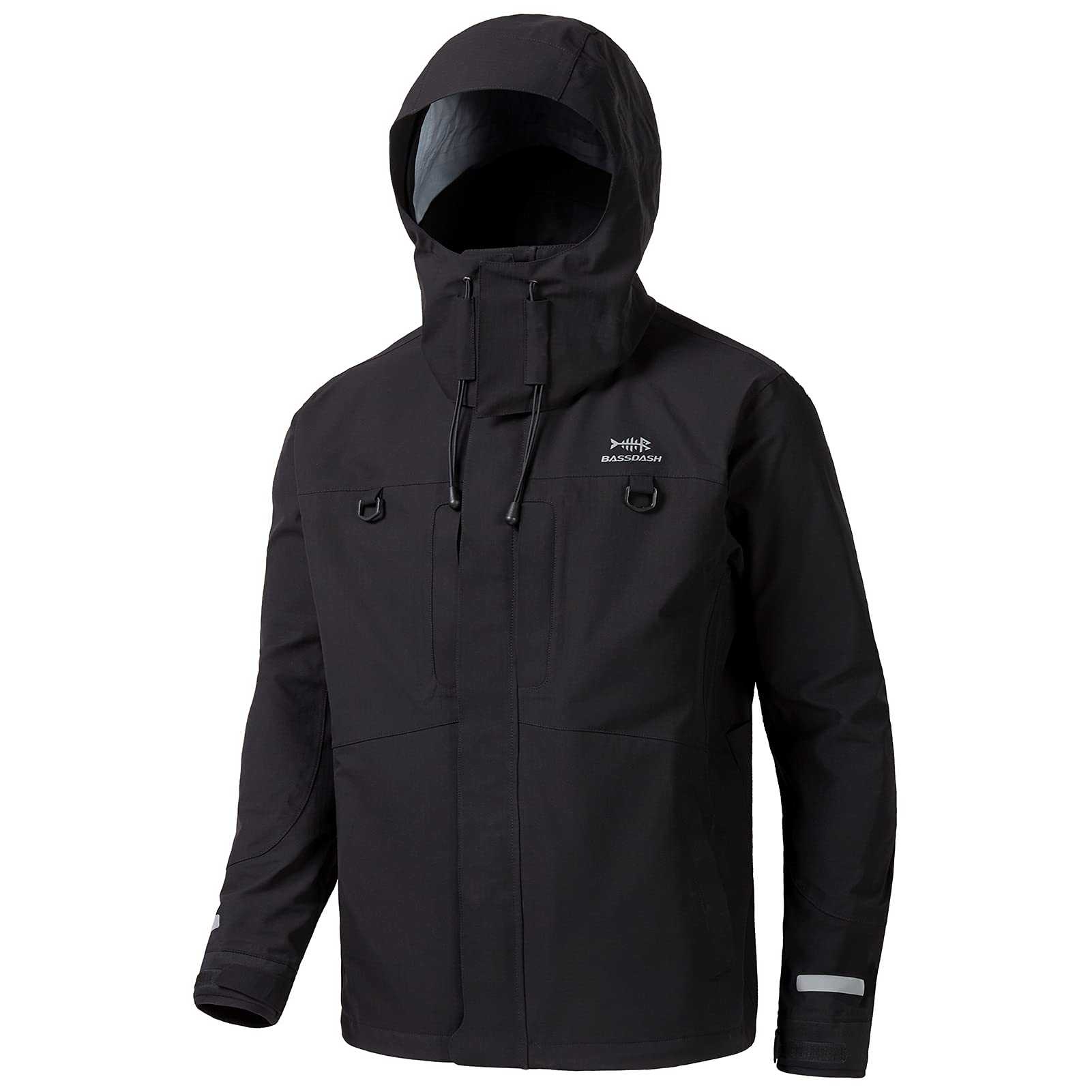 BASSDASH Valor Waterproof Fishing Jackets for Men Women Breathable Windproof Rain Jacket