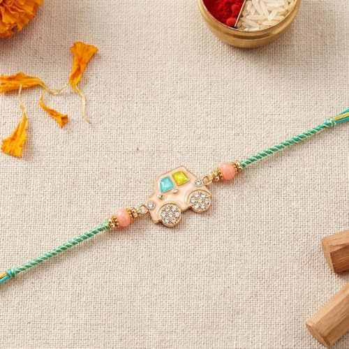 Image of I Jewels Fancy Cartoon Kids Rakhi With Roli Chawal & Rakshabandhan Card for Bro /Brother /Bhai