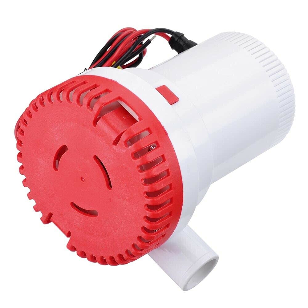 Riloer Bomba de agua sumergible de bomba de sentina marina, barco de yate eléctrico de 12 V, duradero