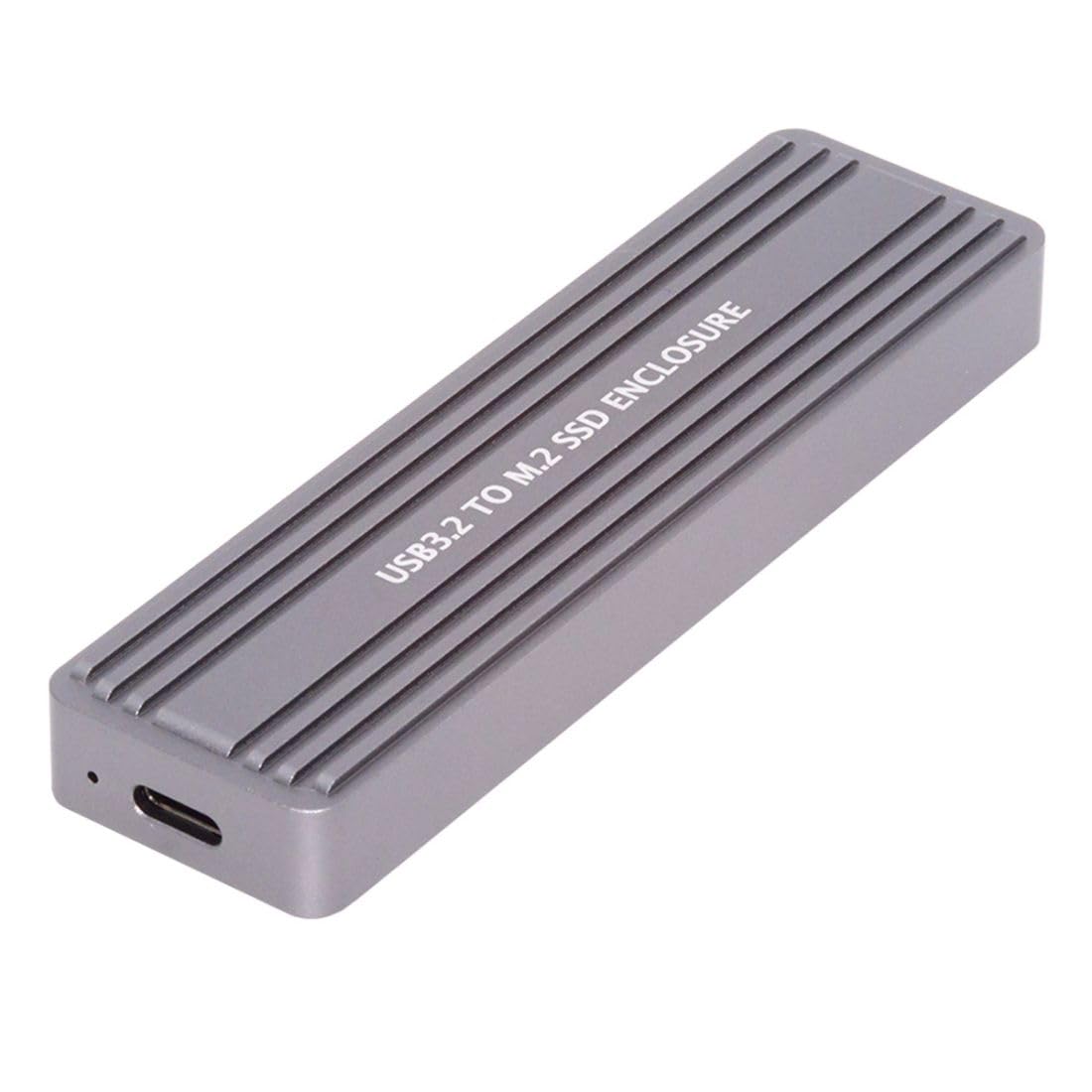 chenyang USB 3.2 to M.2 NVME/SATA SSD Enclosure Reader,USB 3.2 Gen 2x2 20Gbps 2230/2242/2280mm Enclosure Adapter with RTL9220 chipset