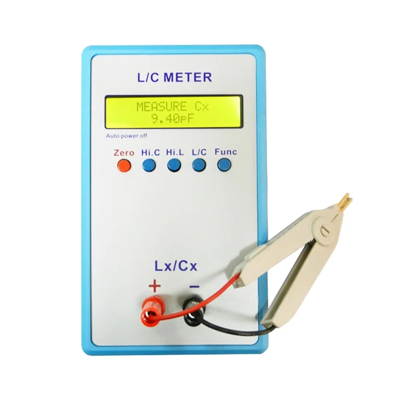 Medidor LCR portátil L/C inductancia capacitancia mesa de puente Digital pantalla LCD amarilla