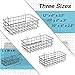 RightArrange Pegboard Baskets, Set of 3 Black - Hooks to Any Peg Board - Square Style Baskets Hold More - Organize Tools, Workbench, Accessories, Garage Storage - Wall Organizer Attachments