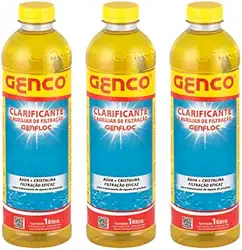 3 Clarificantes Floculante E Decantador Genco Para Piscina