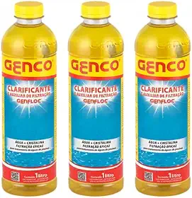 3 Clarificantes Floculante E Decantador Genco Para Piscina