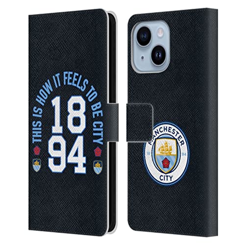 Étui Man City FC 1894 iPhone 14 Plus en cuir Head Case Designs