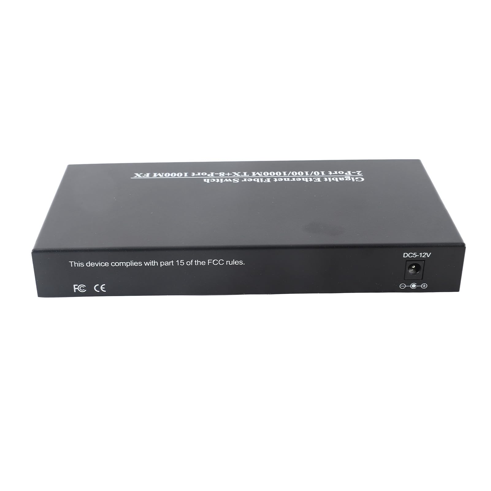 Fafeicy Commutateur Fibre Ethernet Gigabit, Matériau en Fer, émetteur-récepteur 1,25G, jusqu'à 10 Km, Idéal pour Les Réseaux et Les Télécommunications