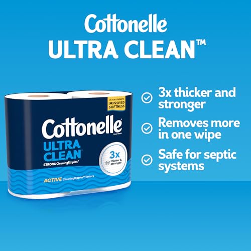 Image of Cottonelle Ultra Clean Toilet Paper, 32 Family Mega Rolls=176 Regular Rolls