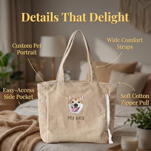 Bolsa Tote Personalizada con Bordado de Mascota miniatura 5