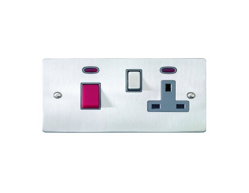 Superswitch SW210BSSC 45A COOKER CONTROL UNIT/WITH 13A SOCKET - Pack 5