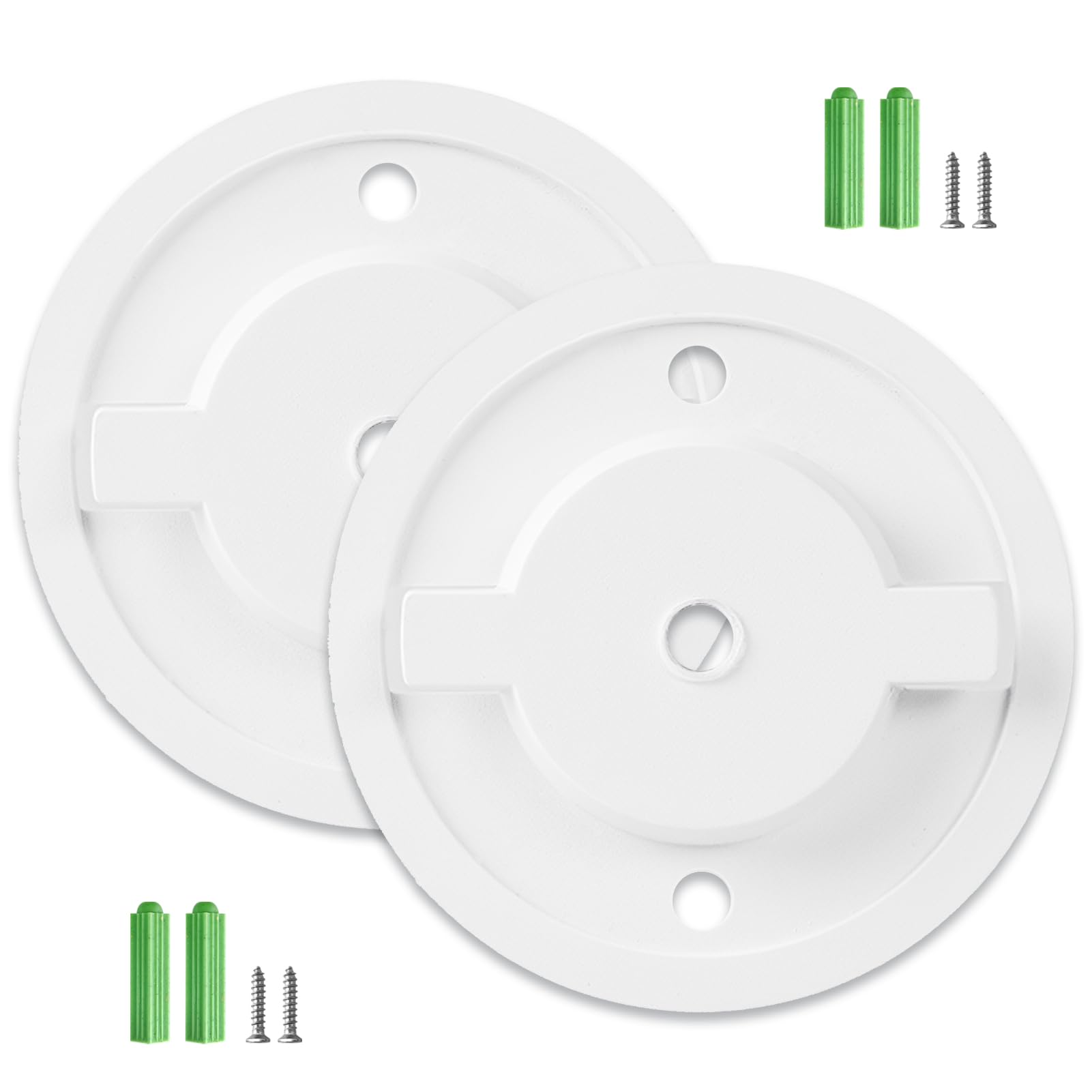 Soportes Cámara Vigilancia WiFi Interior 55 mm para Tapo C200 C210 IPC40C IPC42C TPC42EW IPC43AN IPC43AW MIPC451, Lote de 2 Soportes Kit para Cámara Domo Bases de Montaje Mural Accesorio