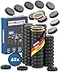 Magnet Set Schwarz [65 Stück - extra Stark] hitze- und korrosionsbeständige flexible Magnete 17,6 mm x 4,9 mm - langlebig für Innen- und Außenbereich - ideal für Haushalt, Schule, Büro und Werkstatt