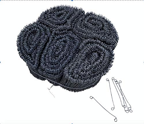 Sandbaggy Double Loop Rebar Wire Bar Ties | 6 Inch | 16 Gauge | Made of Industrial Grade Wire | Great for Securing Rebar, Sandbags & More (Pack of 5,000)