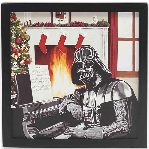 Tableau bois Star Wars Dark Vador encadré de qualité premium Open Road Brands