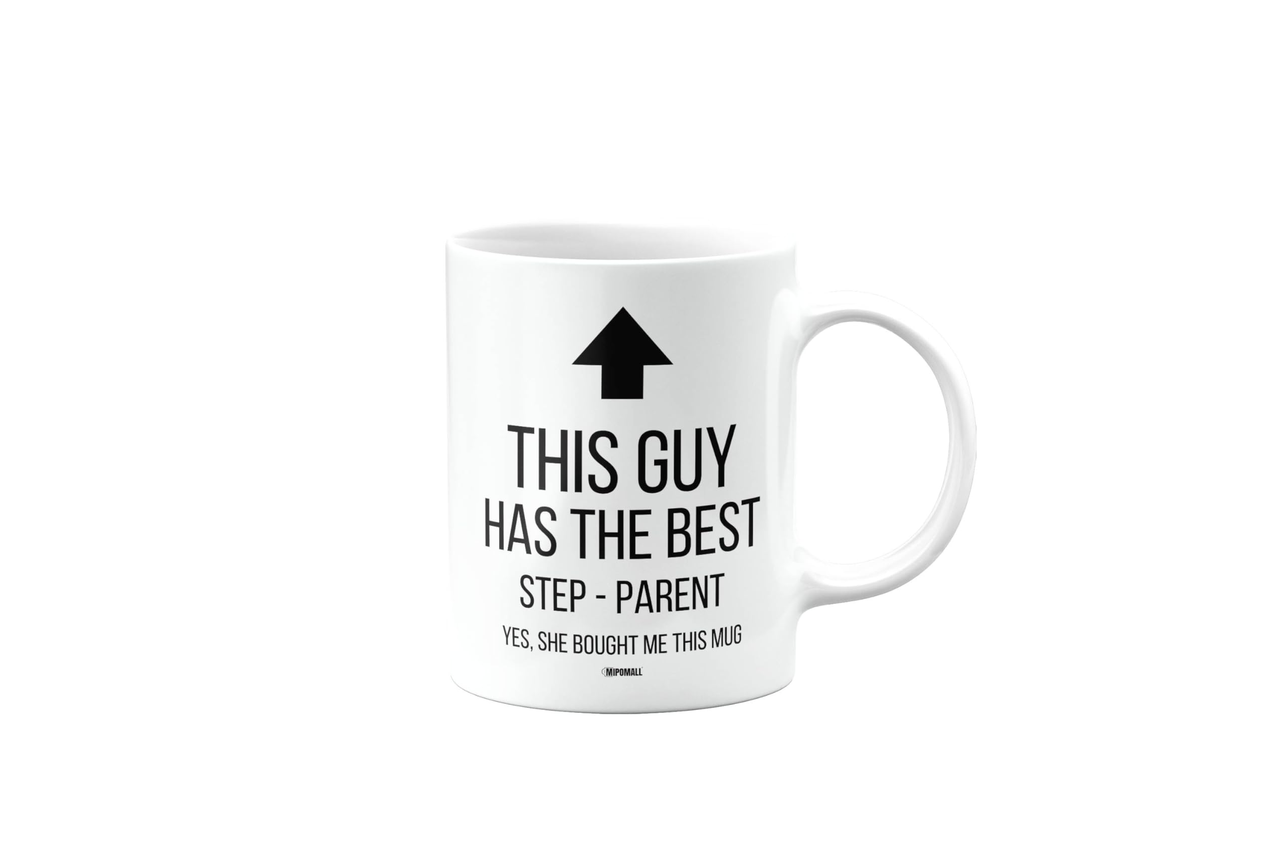 MIPOMALL This Guy has The Best Step - Parent Mug, Funny, Joke, Silly, Gag, Birthday Gifts for Men or Women, Secret Santa, Presents for Christmas, Cup, mm-CA_248_120