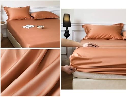 Miniatura 10 de MZP Sábana bajera ajustable de bolsillo extra profundo tamaño Queen, tela Tencel, suave, resistente a las arrugas y a la decoloración, se adapta a