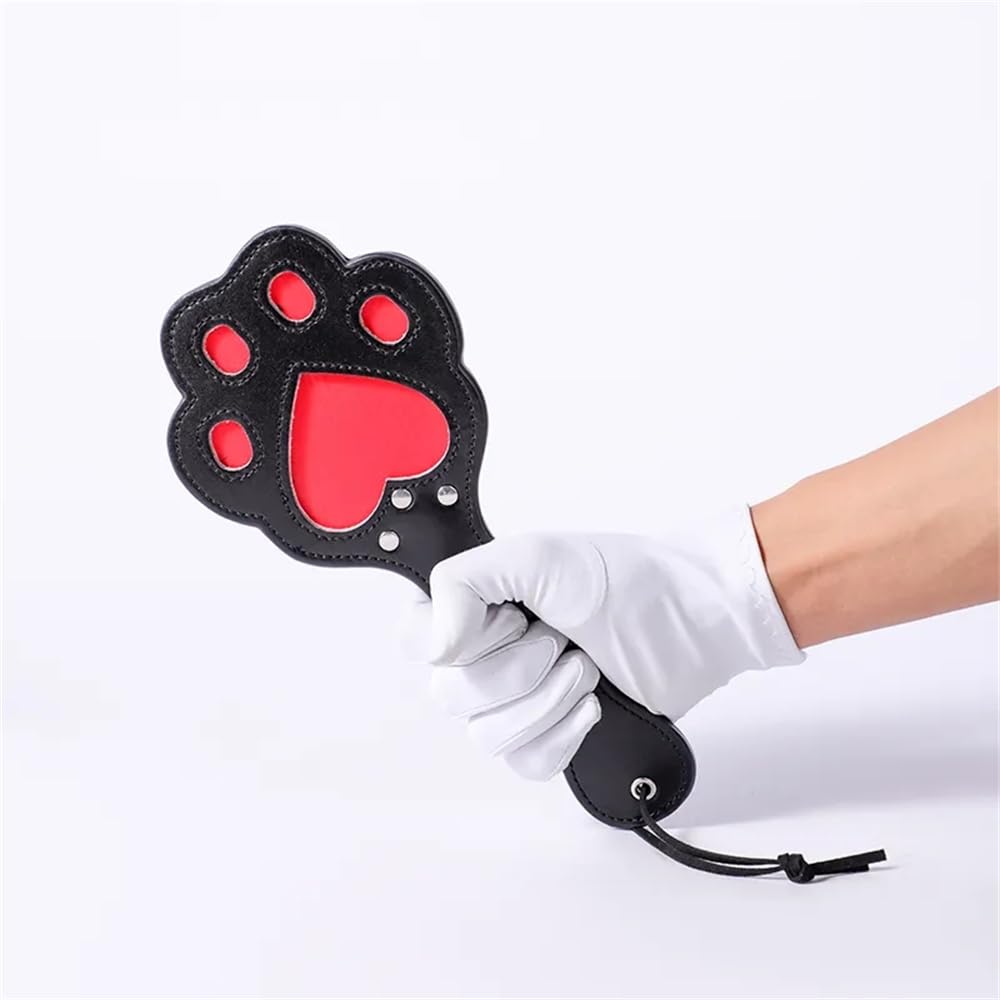 Paletas de cuero con forma de pata de gato, látigo de entrenamiento para montar a caballo, accesorios para actuaciones en escenario