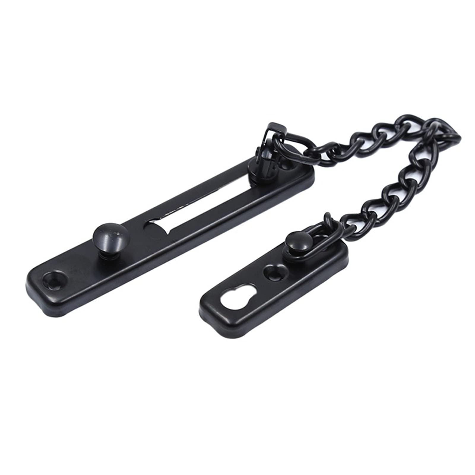Oifaodao Black Door Chain, Stainless Steel Door Chain Lock