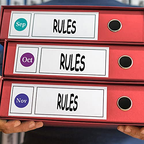 Code couleur mensuel en étiquettes pour ne plus perdre vos documents - 5