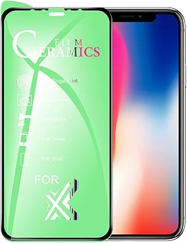 Bzontech Apple iPhone X ile Uyumlu Ekran Koruyucu Parlak Seramik Nano