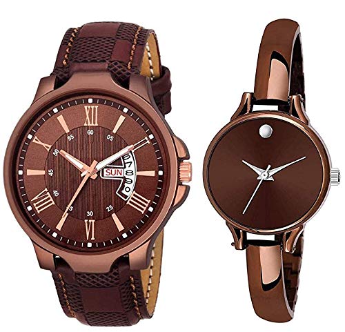 HORCHIS Casual Analog Brown Dial Men & Women Watch Combo Of-2-HORC_ENT_11396; Combo-2 (B08BG354PC) Amazon Price History, Amazon Price Tracker
