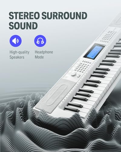 image for Donner Keyboard Piano 61 Key, Electric Keyboard Kit with 249 Voices, 2