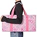 GUSTARIA American Mahjong Game Set, 166 Pink Tiles (1.2”), 4 All-in-One Color Rack/Pushers & Drawstring Bag, Complete Mahjong Sets with Pink Printed Carrying Bag and Mahjong Tile Set Accessories
