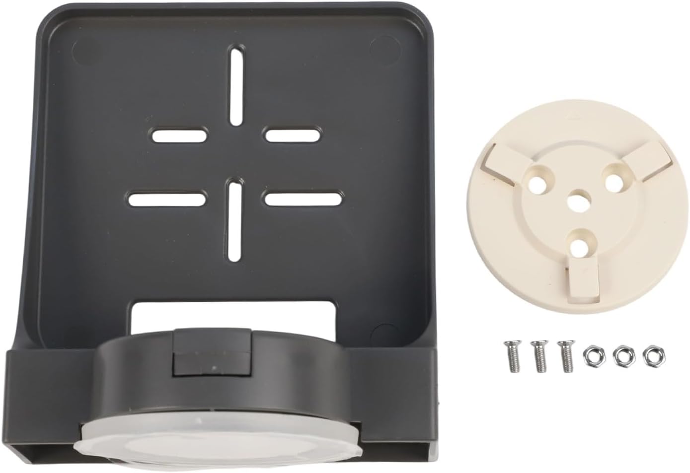 Indoor Wall-Mounted Camera Bracket with Suction Cup, No Punch ABS Shelf for Secure Monitoring in Corridor Bathroom Kitchen, Reusable and Versatile Flat or Upside-Down Design(hang upside down)