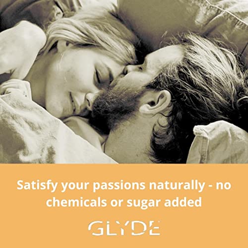 Glyde Assorted Flavored Ultra Thin Condoms - 10 Count - Organic Flavor Extract, Ultra-Thin, Vegan, Non-Toxic, Medium Size Natural Rubber Latex, 53Mm Yummy Standard Fit #TOP3