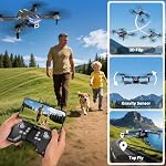 T28 Foldable Drone with 1080P Camera for Adults & Beginners, Gift for Kids
