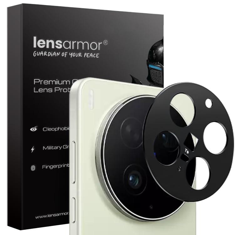 Image of Lensarmor Compatible with Vivo X300 Ultra Camera Lens Protector - Premium 9H Tempered Glass, Anti-Reflective Coating, Military-Grade Protection & Case-Friendly Design