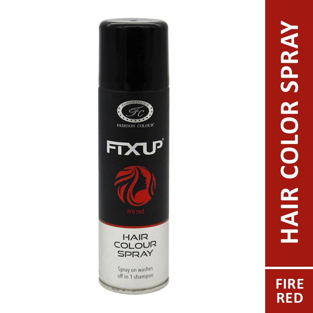 Fashion Colour FIX-UP Hair Colour Temporary Spray | DIY Instant Hair Color Makeup for Men & Women | Temporary 1-Day 1-Wash | No Bleach, No Ammonia, No Damage | Red - Image 5 thumbnail