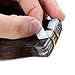 Tape In Human Hair Extensions 16 Inch 20pcs 40g/pack Slilky Straight Seamless Skin Weft Remy Hair 2# Dark Brown Color