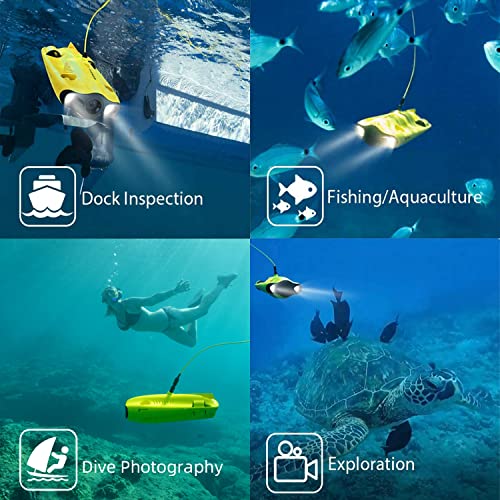 Chasing Gladius Mini Underwater Drone, 4K 1080P 12Mp Uhd Underwater Camera, Remote And App Remote Control, Adjustable Attitude ±45°, Dive To 330Ft, Rov With Backpack, Bobbin Winder, Advanced Remote Control, Waterproof Wipe #TOP4