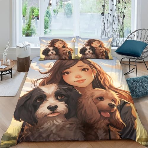 Parure de lit animal 3D finition premium microfibre double 200x200