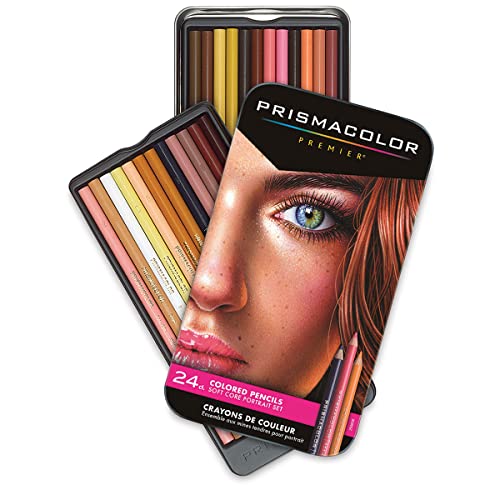 Sanford Lápices de Colores Prismacolor Premier Retratos, de Madera, 24 Unidades